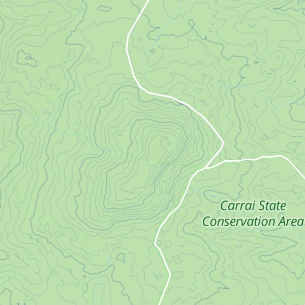 Map of Oven Mountain