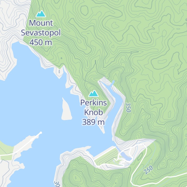 Map of Perkins Knob