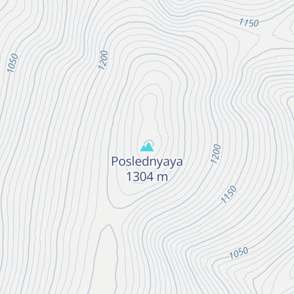 Map of Poslednyaya