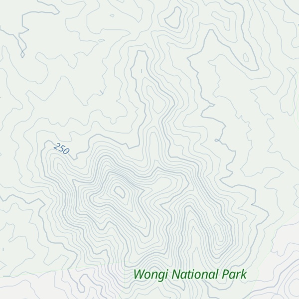 Map of Billygoat Mountain