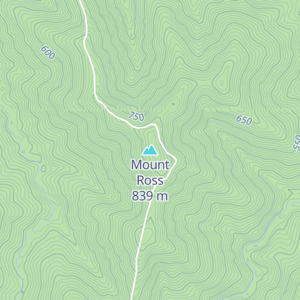 Map of Mount Ross