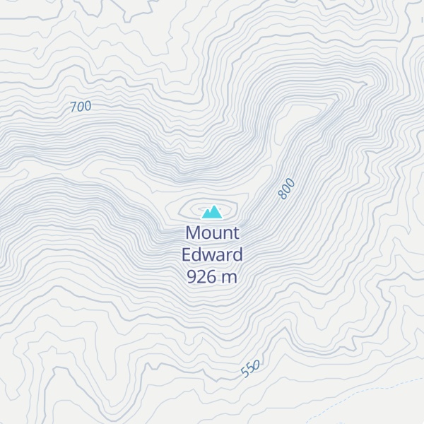 Map of Mount Edward