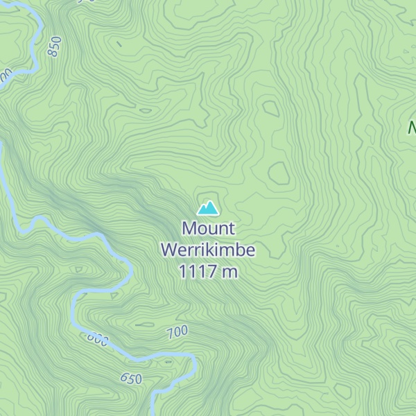 Map of Mount Werrikimbe