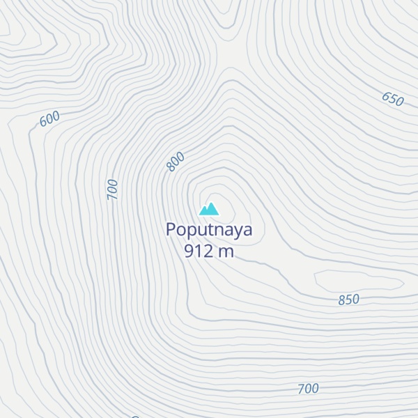 Map of Poputnaya