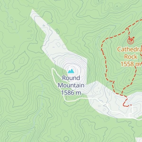 Map of Round Mountain