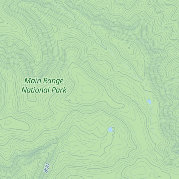 Map of Mount Hennessy