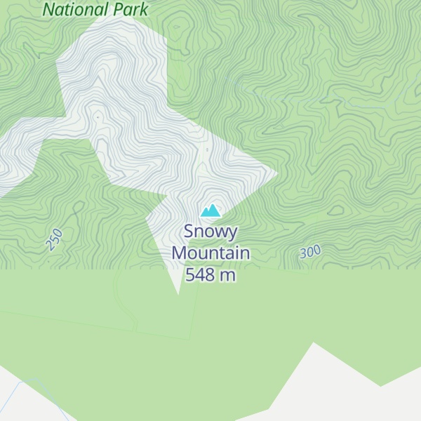 Map of Snowy Mountain