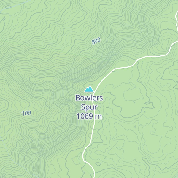 Map of Bowlers Spur