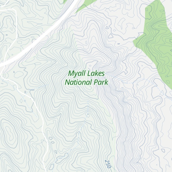 Map of Mount Chapman