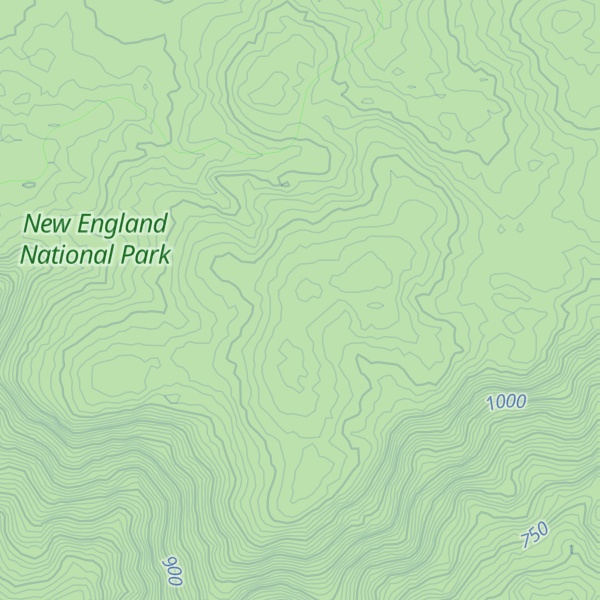 Map of Bitter Vine Mountain
