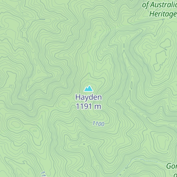 Map of Hayden