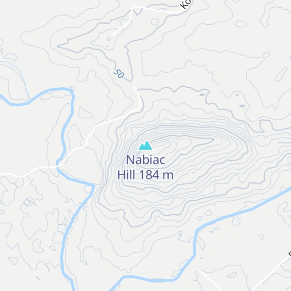 Map of Nabiac Hill