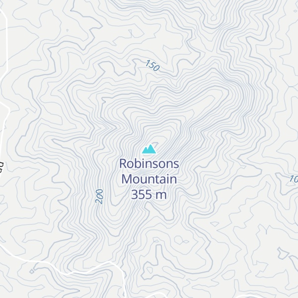 Map of Robinsons Mountain