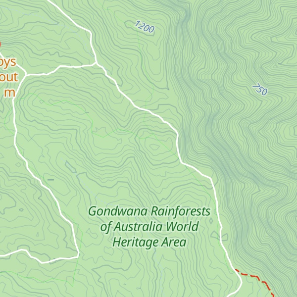 Map of Spokes Mountain