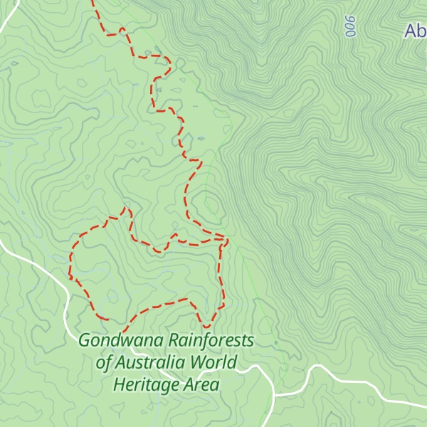 Map of Brushy Mountain