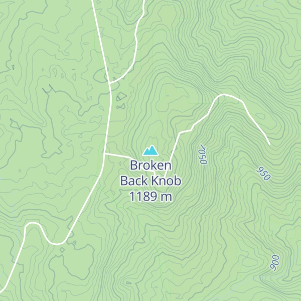 Map of Broken Back Knob