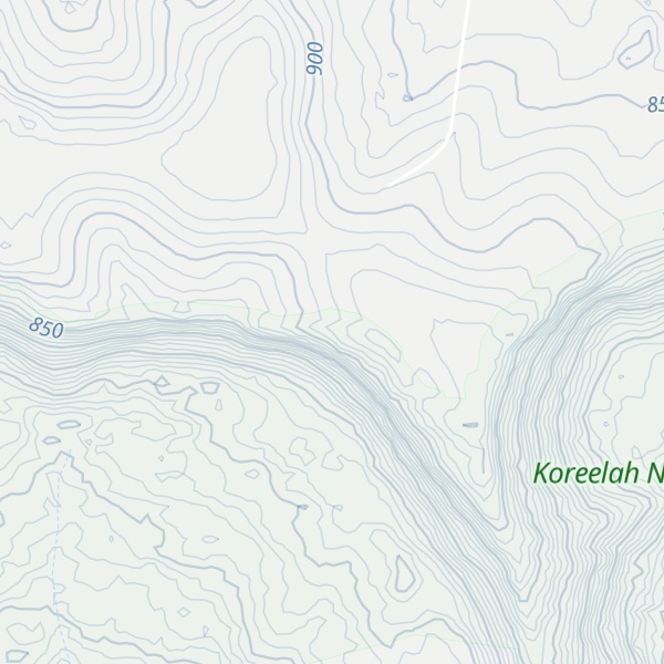 Map of Koreelah Peak