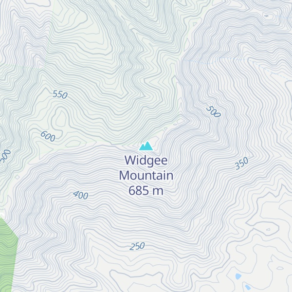 Map of Widgee Mountain