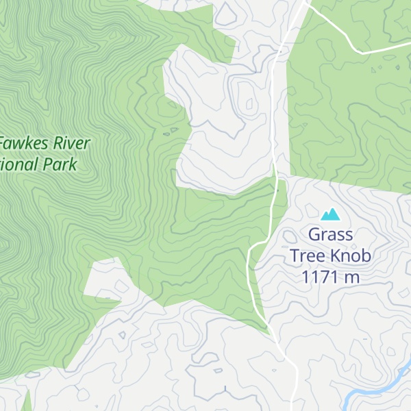 Map of The Grass Tree Knob