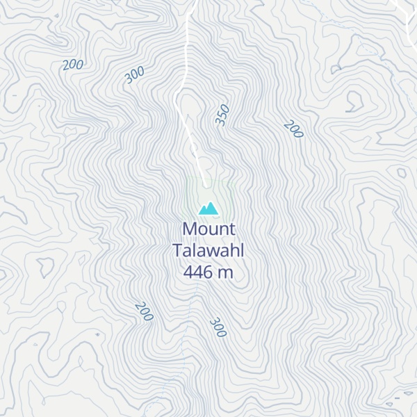 Map of Mount Talawahl