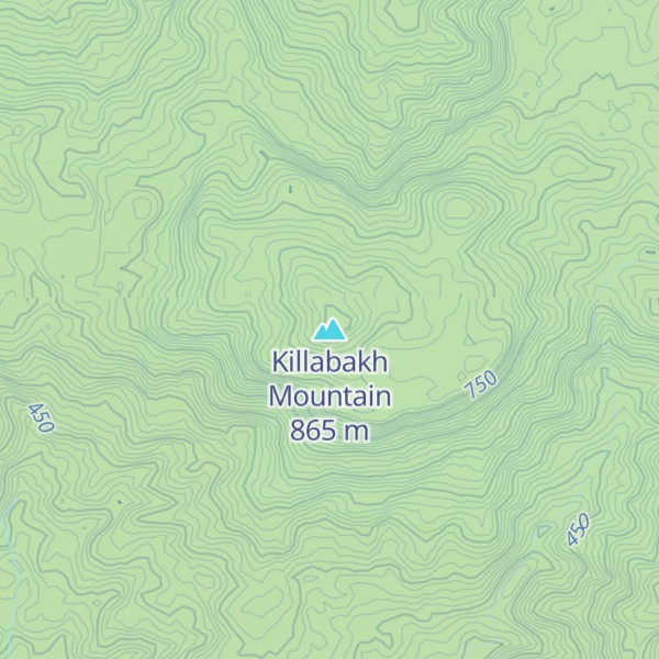 Map of Killabakh Mountain