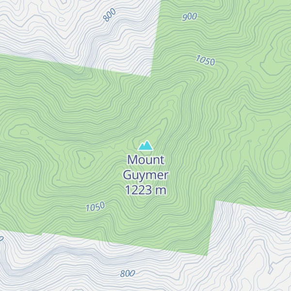 Map of Mount Guymer