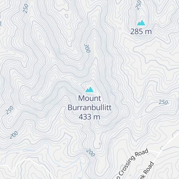 Map of Mount Burranbullitt