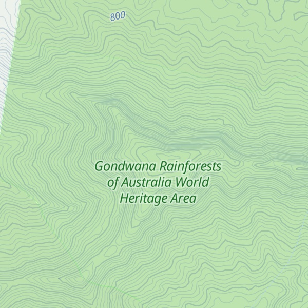 Map of Spicers Peak