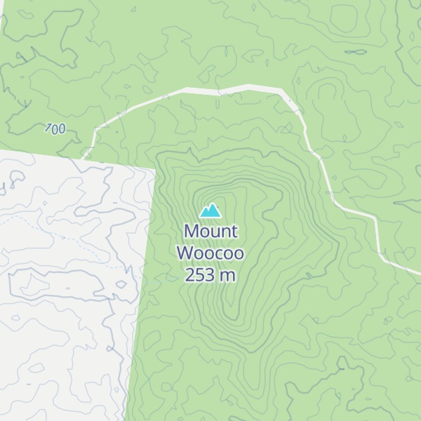 Map of Mount Woocoo