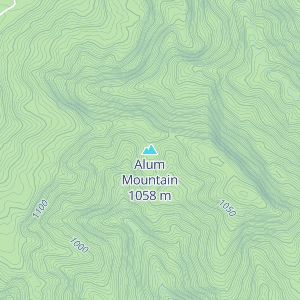 Map of Alum Mountain
