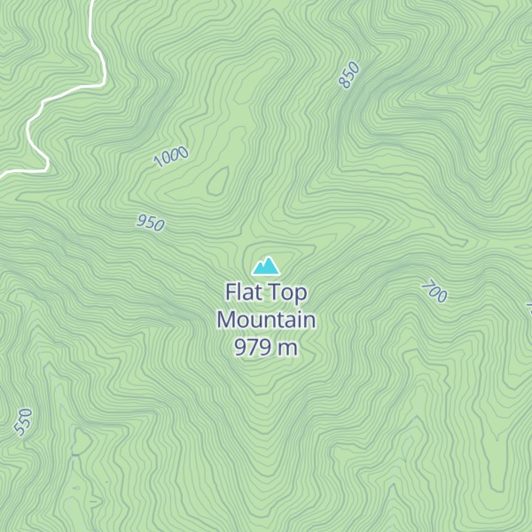 Map of Flat Top Mountain