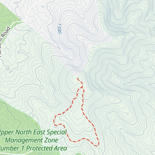 Map of Mount Hyland