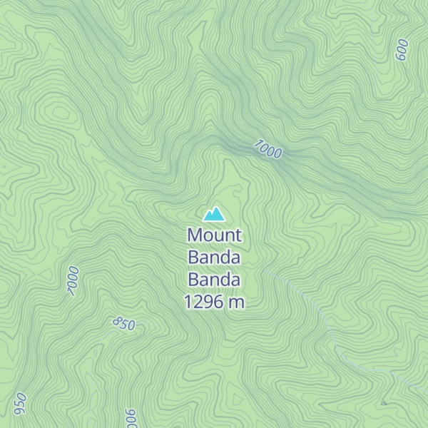 Map of Mount Banda Banda