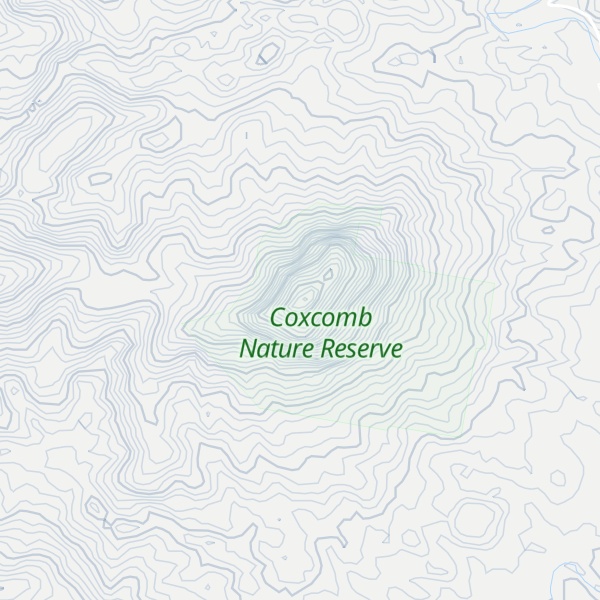 Map of Mount Coxcombe