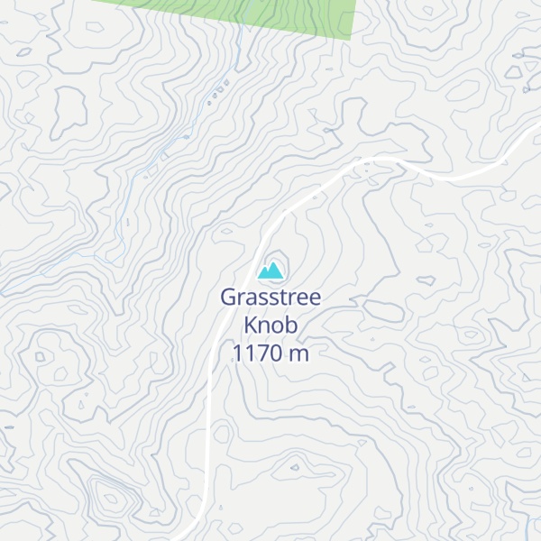 Map of Grasstree Knob