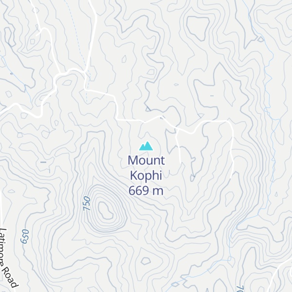 Map of Mount Kophi