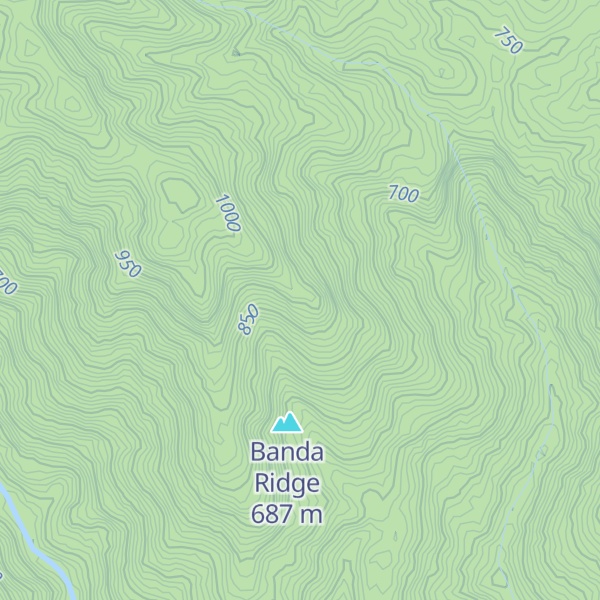 Map of Banda Spur