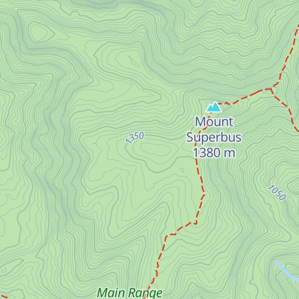 Map of Mt Superbus