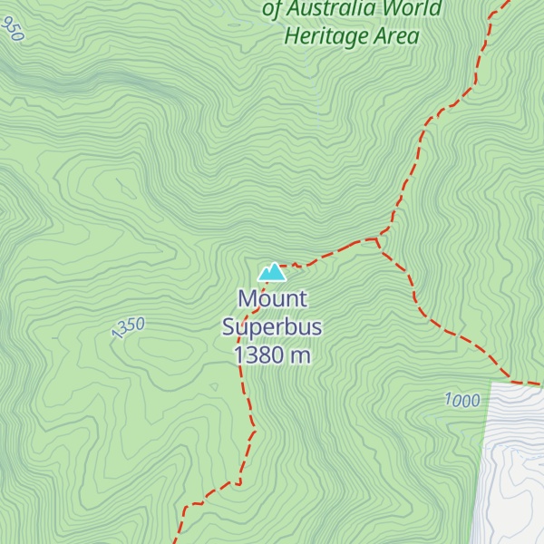 Map of Mount Superbus