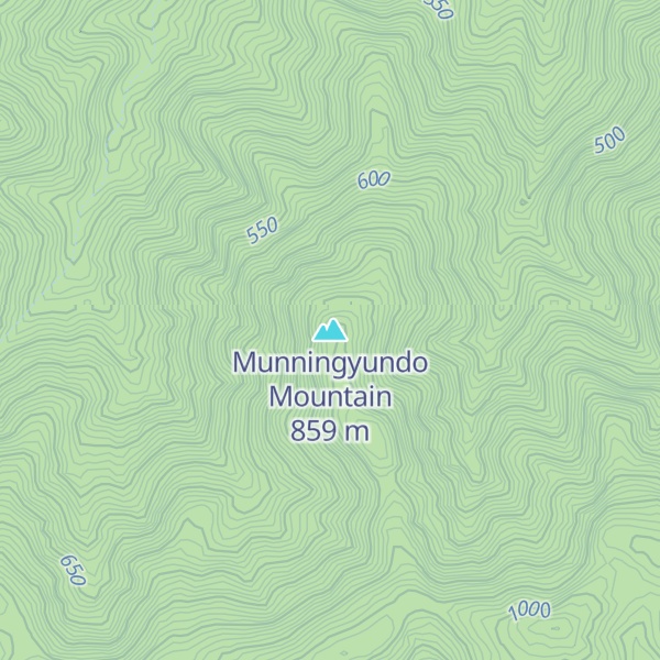 Map of Munningyundo Mountain