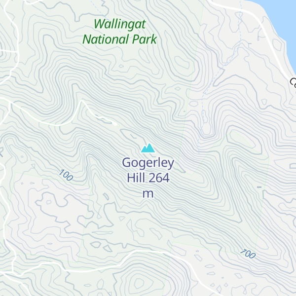 Map of Gogerley Hill