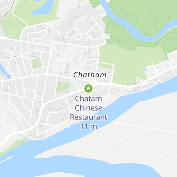 Map of Chatam Chinese Restaurant