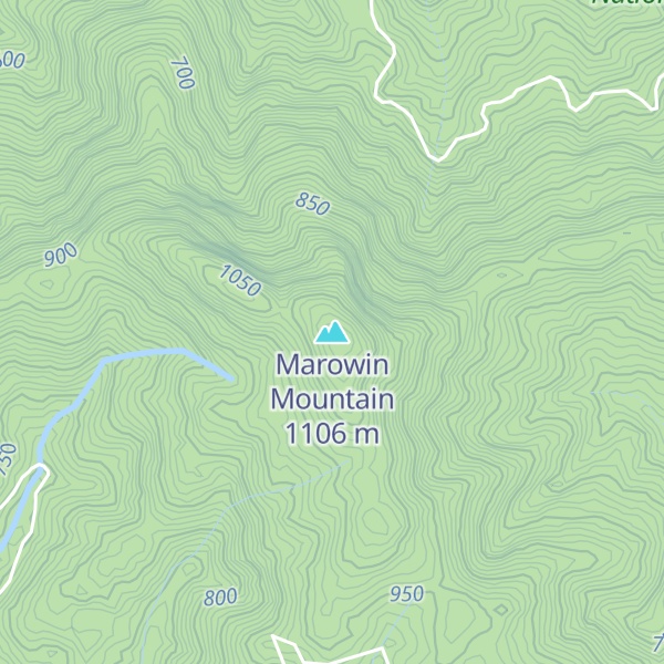 Map of Marowin Mountain