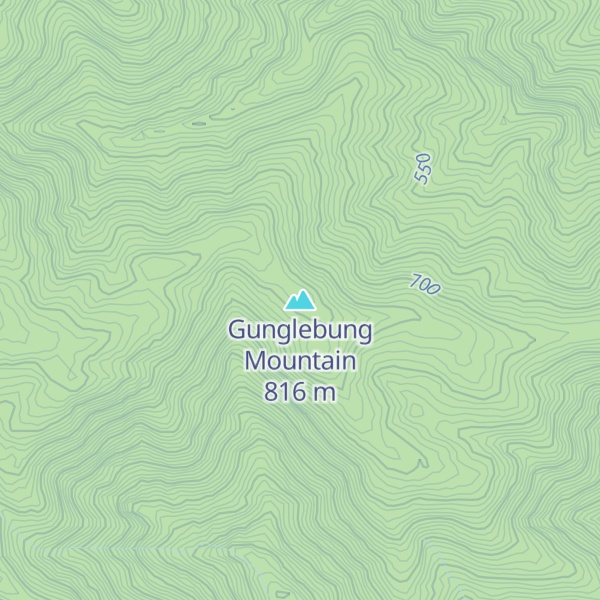 Map of Gunglebung Mountain