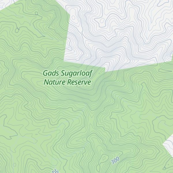 Map of Gads Sugarloaf