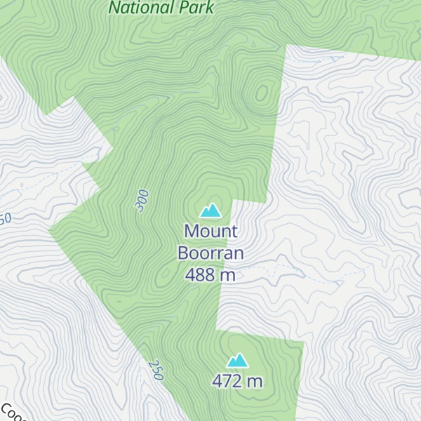 Map of Mount Boorran