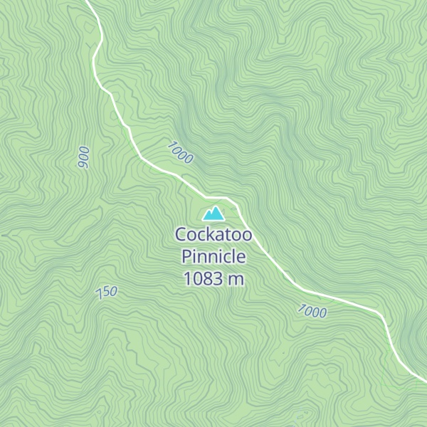 Map of Cockatoo Pinnicle