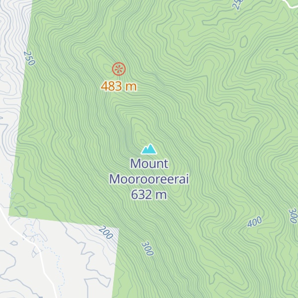 Map of Mount Moorooreerai