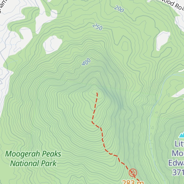 Map of Mount Edwards