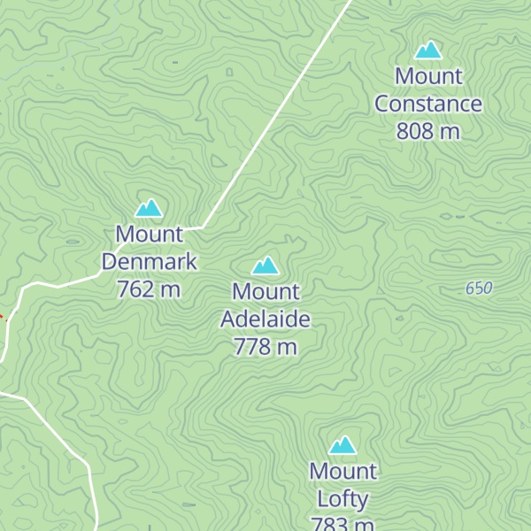 Map of Mount Adelaide